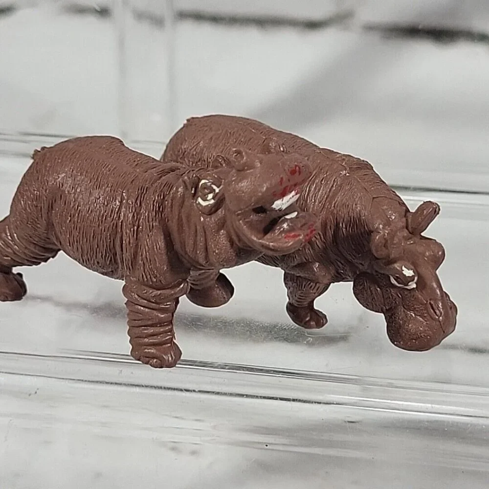 Hippos Hippopotamus Figures Toys Collectibles Lot of‎ 12